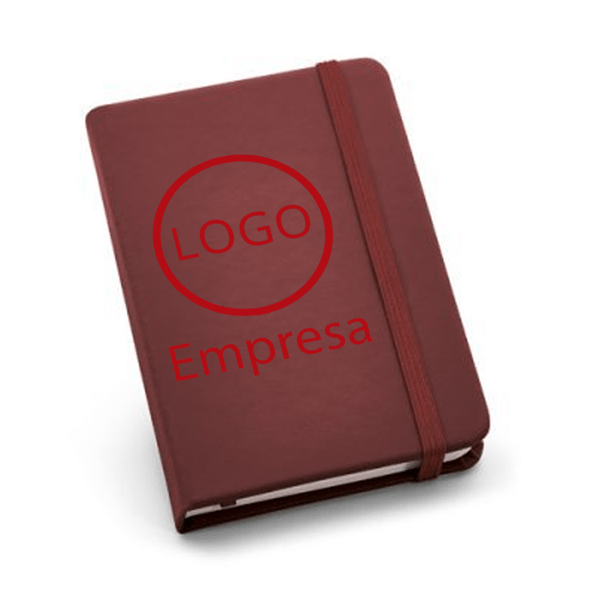 Caderno em couro sintético