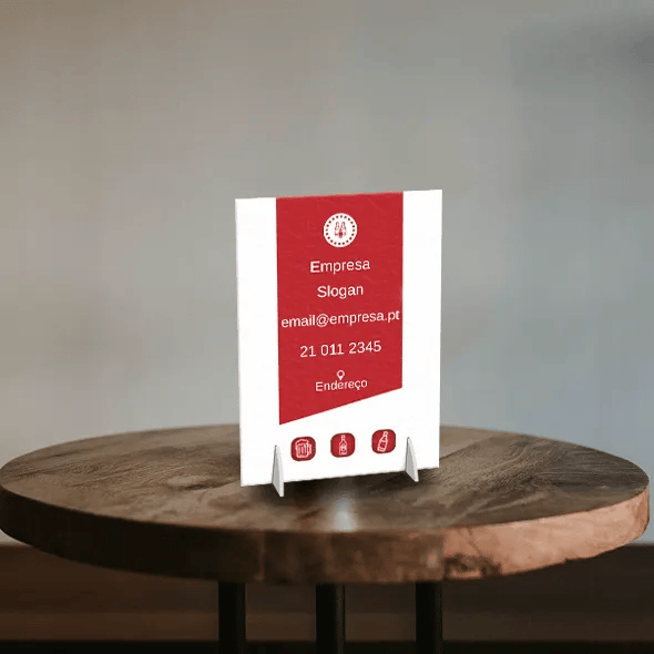 Display de Balcão na Vertical